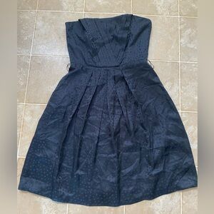 White House Black Market strapless mini black dress